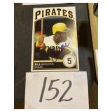 Autographed pirates Bill Madlock