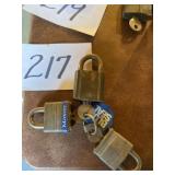 Padlocks with keys