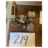 Padlocks with keys