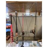 Zebco, spinning rod and reel