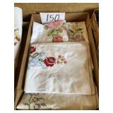 Hand embroidered pillowcase, set five pieces