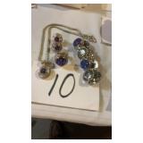 Jewelry set necklace bracelet earrings ring