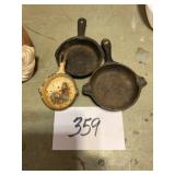 Small cast-iron sauce skillets