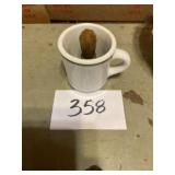 Shaving cup with brush