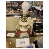 Ceramic painted lamp