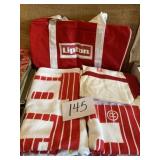 Lipton tea lot two bags, two towel towels