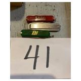 Assorted pocket knives