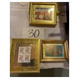 Framed musician stamps