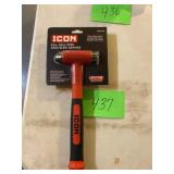 Icon 24 ounce ball peen, dead blow hammer