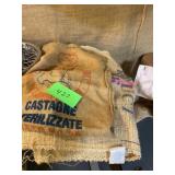 Burlap bags, two pieces