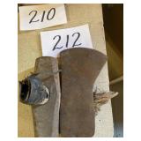 Sledgehammer and ax heads