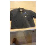 Carhartt extra large coat sleeve is faded