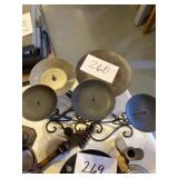 Black candle holders