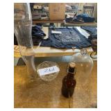Assorted glass items