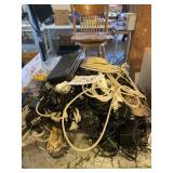 Electrical and TV cords and chargers lot