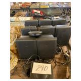Advent speaker system nine speakers with w