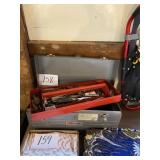 Craftsman metal toolbox with miscellaneous tools