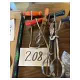 Vintage egg beaters and boot pulls