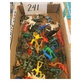 Assorted figures army Indians Cowboys