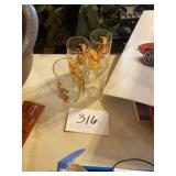 Winnie the Pooh glasses four pieces