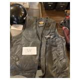 Harley Davidson, leather vest large