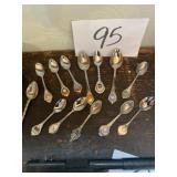 Collection of assorted State spoons