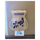 Vintage wood door harp
