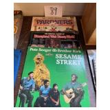 Kids long play records, Disney and Sesame Street