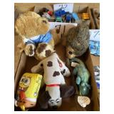 Assorted stuffed toys