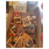 Box of assorted movie star cards