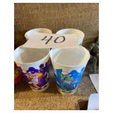 Muppets cups four piece