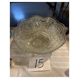 12 inch cut glass fruit bowl