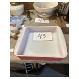 Pyrex cake pan pink