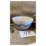 Glass Duck Bowl with shells
