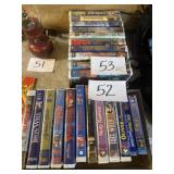 Kids Clamshell and other VHS lots