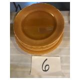 Lusterware dinner plates four pieces