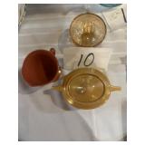 Vintage bowl cup, and sugar bowl