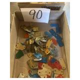 Vintage metal tags