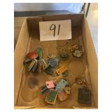 Vintage metal tags