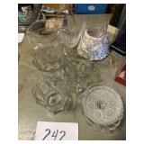Assorted glassware