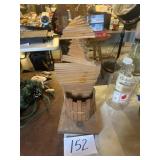 Wooden yard decor