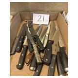 Assorted kitchen knives