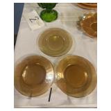 Carnival glass plates 5 pieces