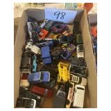 Assorted box of matchbox cars