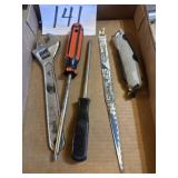 Assorted tools 10 inch crescent,