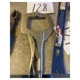 11 inch locking c clamp with swivel head