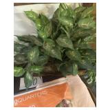 Basket with artificial flower