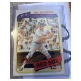 Carl Yastrzemski baseball card AL allstar
