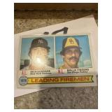 1978 leading fireman baseball card