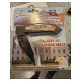 The Trump 2020 train pocket knife